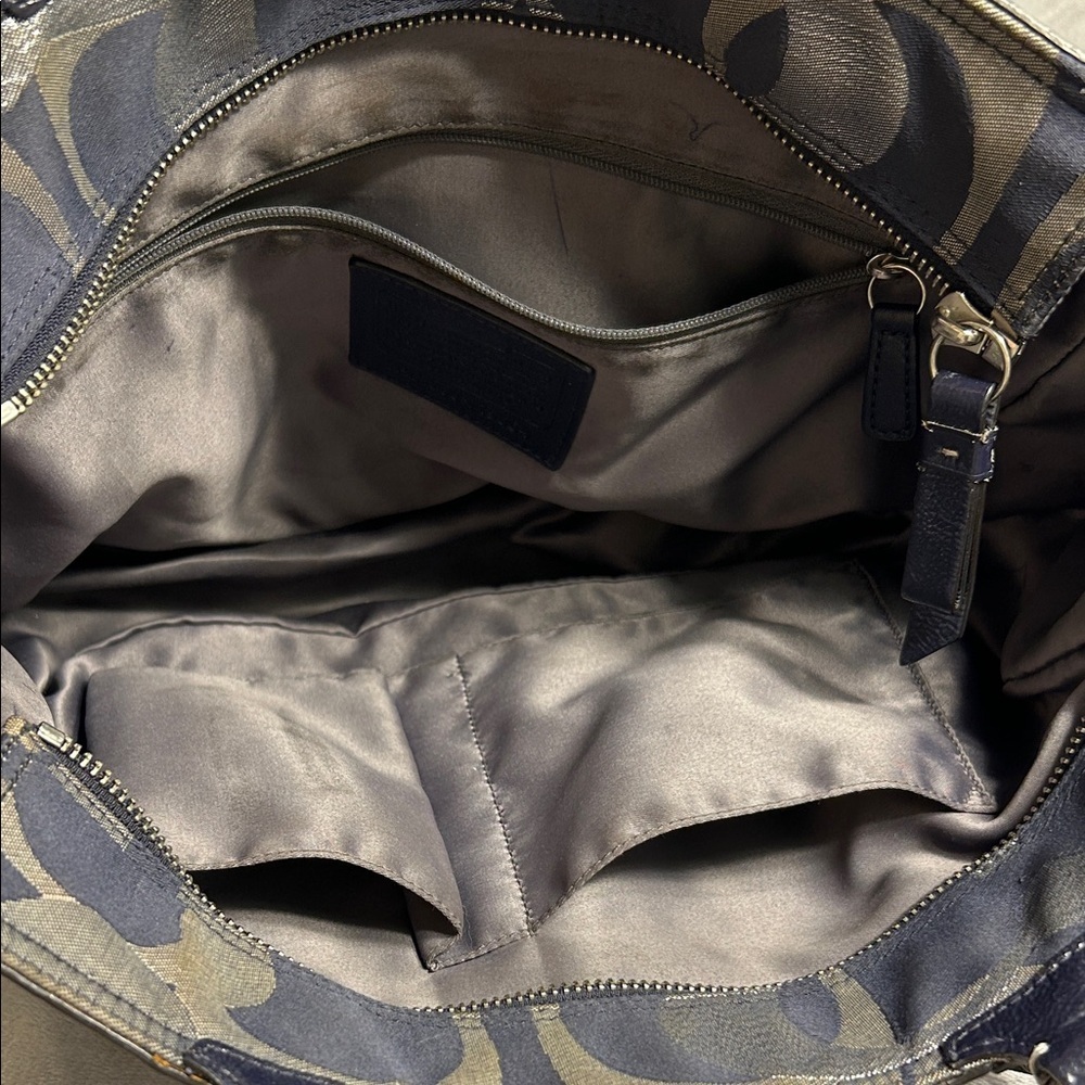 Coach D1260-F19664 Blue and Gray Tote Bag - Picture 11 of 12